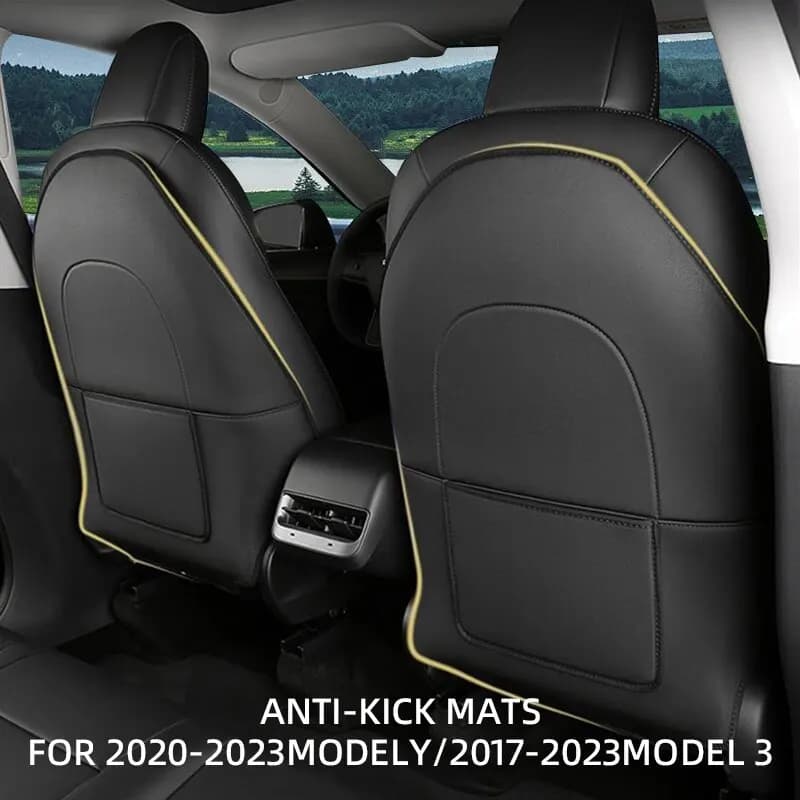 Protecteur de dossier de siège de voiture pour placements, modèle Y, modèle 3, protection de dossier de siège, tapis anti-coup de pied pour