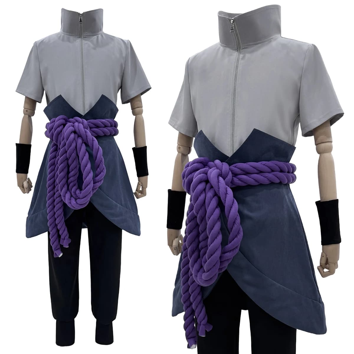 HOLOUN Anime Uchiha Sasuke Cosplay Costume haut pantalon ceinture Cos Convention cadeau adulte Version unisexe