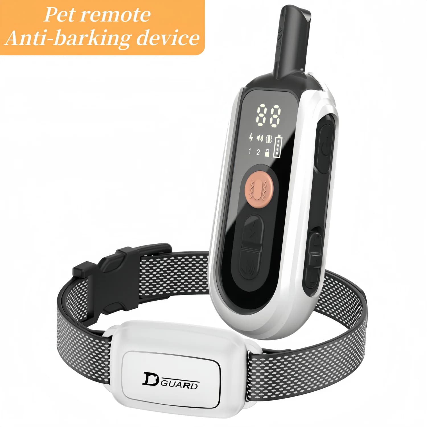 Collier de dressage électrique pour chien, étanche, pour animaux de compagnie, avec télécommande, dispositif Anti-aboiement Rechargeable, toutes