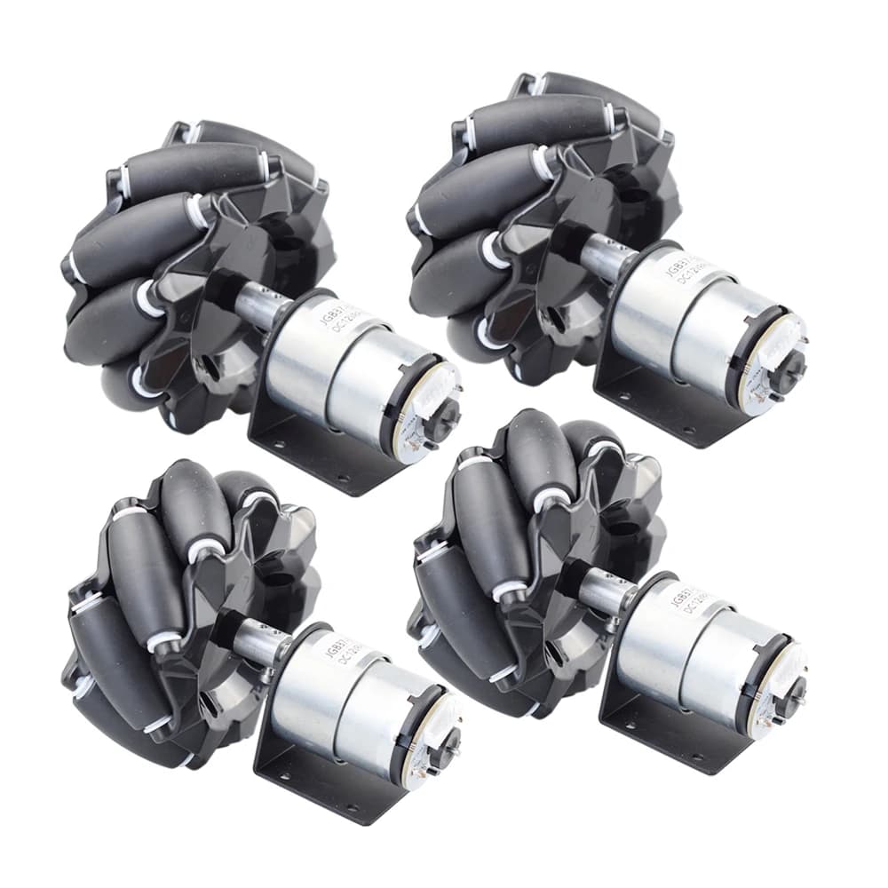 Kit de châssis de voiture Robot roue Mecanum, charge utile de 20KG, avec moteur d'encodeur DC 12V pour Arduino ROS STM32 Raspberry Pi, bricolage
