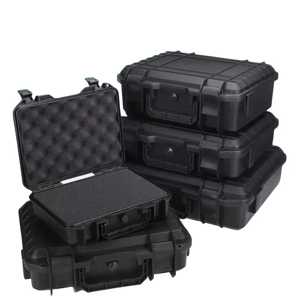 Étui de transport rigide étanche, boîte à outils avec boîte de rangement d'éponge prédécoupée, protection de sécurité, organisateur, boîte