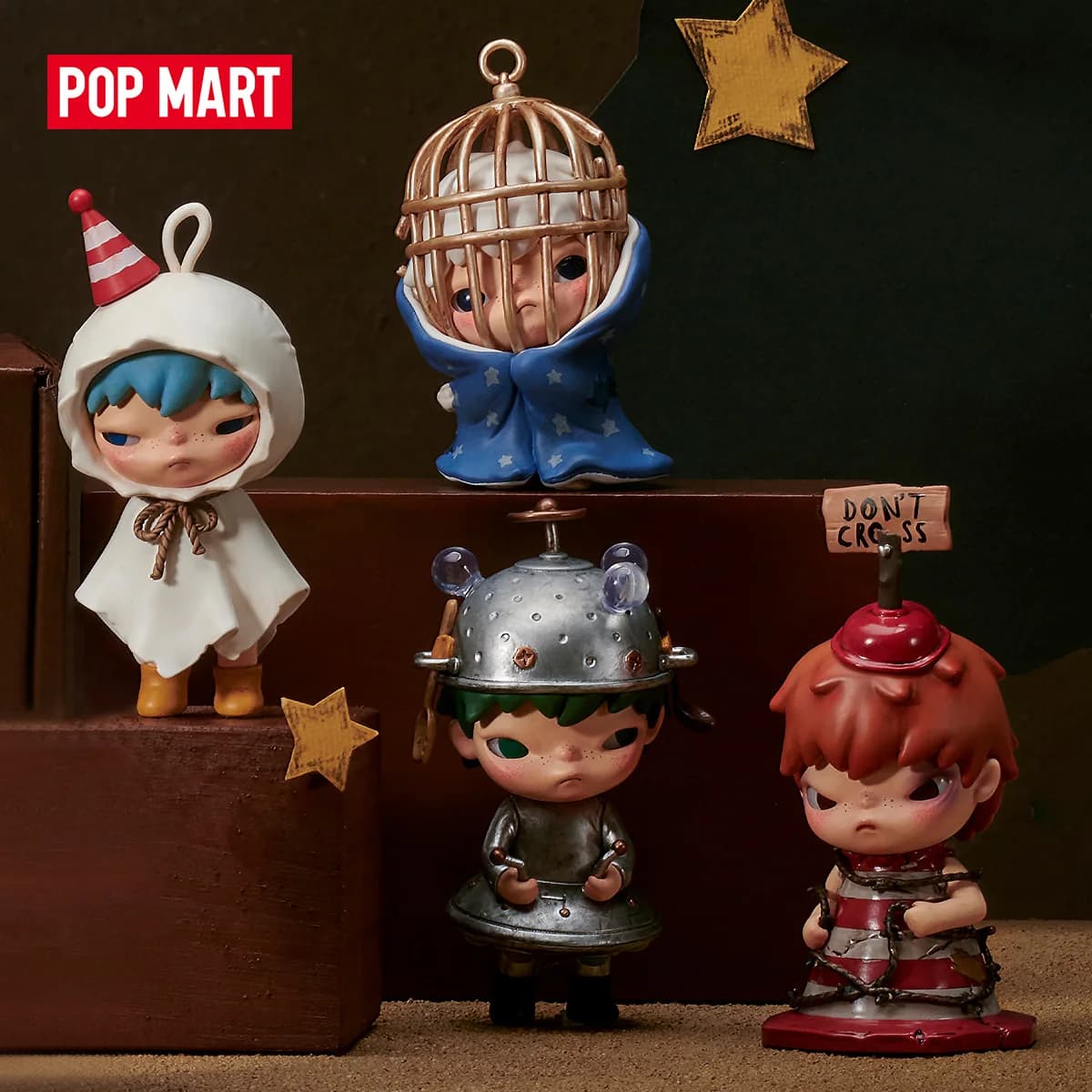 POP MART Hirono Shelter série boîte mystère 1 pièce/12 pièces POPMART boîte aveugle figurine jouet mignon