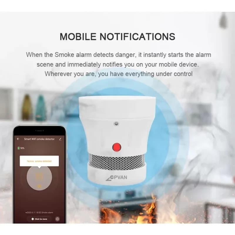 Mini détecteur de fumée de Cigarette, capteur de prévention de sécurité haute sensibilité, alarme incendie, Micro détecteur de fumée