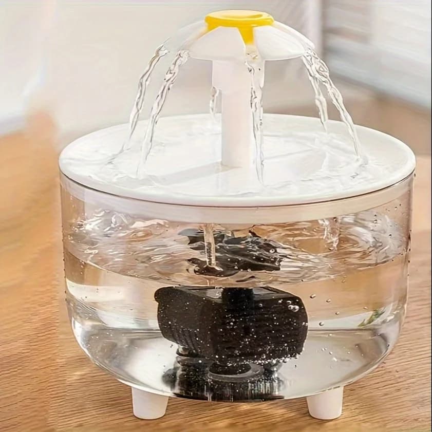 Fontaine d'eau électrique silencieuse USB 1L pour animaux de compagnie, bol de boisson automatique pour chat, filtre distributeur de boissons pour