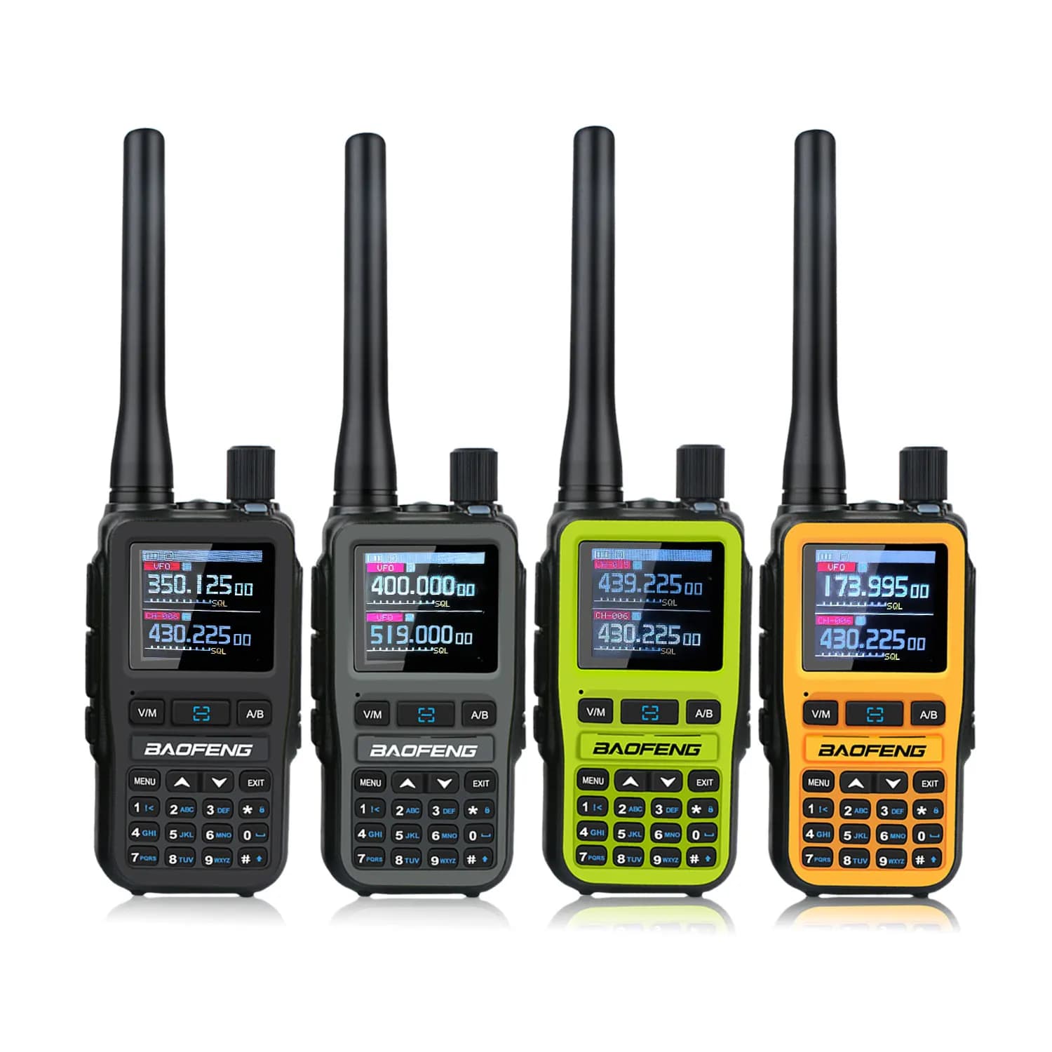 Baofeng – Mini talkie-walkie PTT double bande UV-5R, 2 pièces/paquet, 5RMINI Air Band Rx 5W Compact VOX FM Amateur Radio type-c Charge