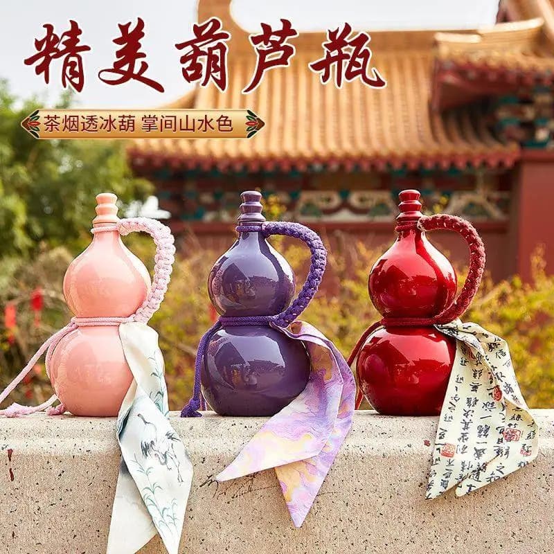 Bouteille de gourde de célébrité d'internet, Imitation bouteille en céramique, ornement, thé au lait, boisson, bouteille de gourde, bouilloire,