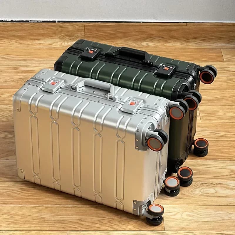 TravelTrolley bagages 20 ''valise de cabine à main sacs de voyage bagages roulants valise de voyage en alliage d'aluminium-magnésium