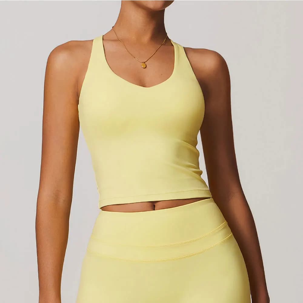 JUREN-Soutien-gorge de sport élastique et serré pour femme, sous-vêtement sexy de yoga
