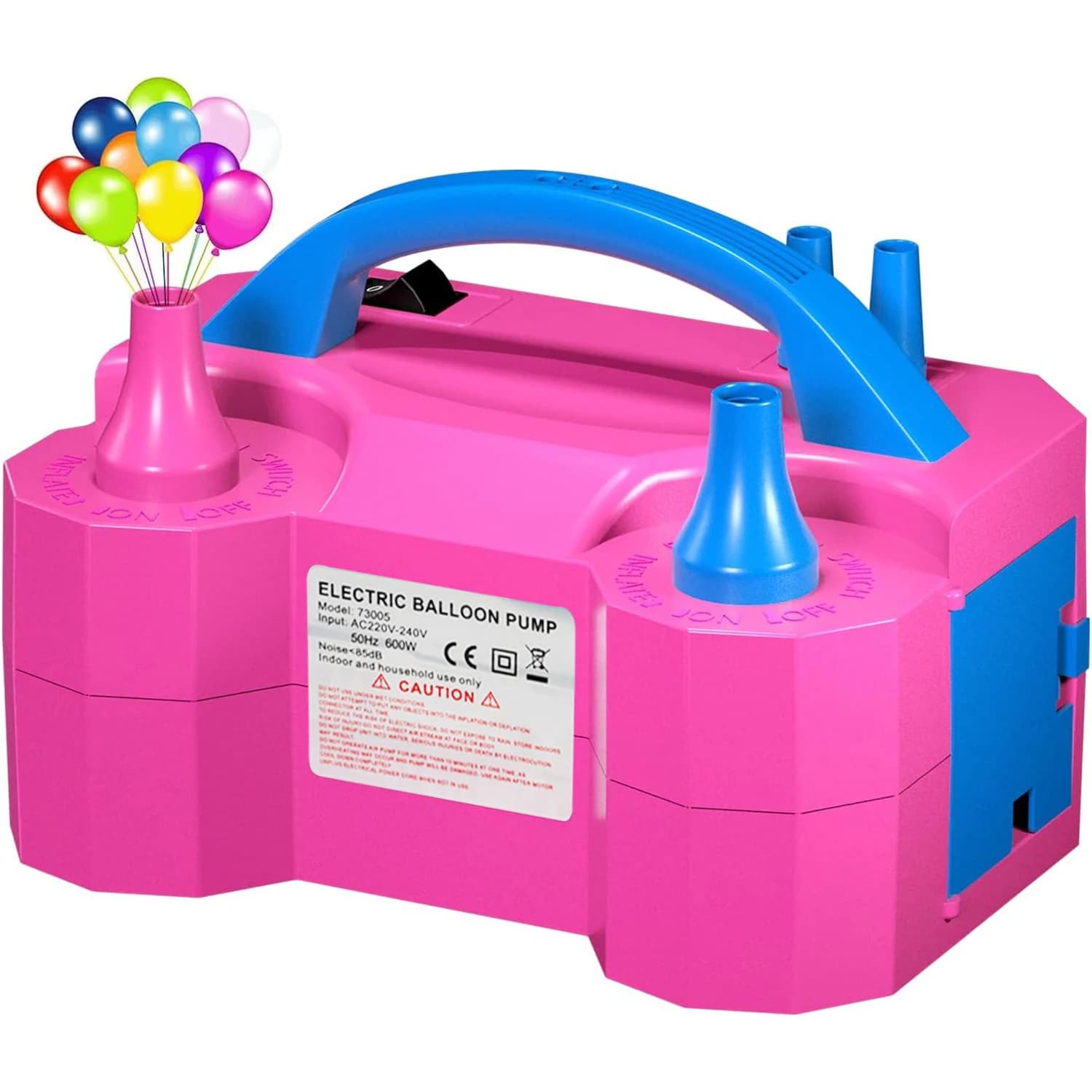 Pompe à ballon électrique, pompe à ballon à air électrique Portable à double buse, Machine de gonfleur pour décorations de fête