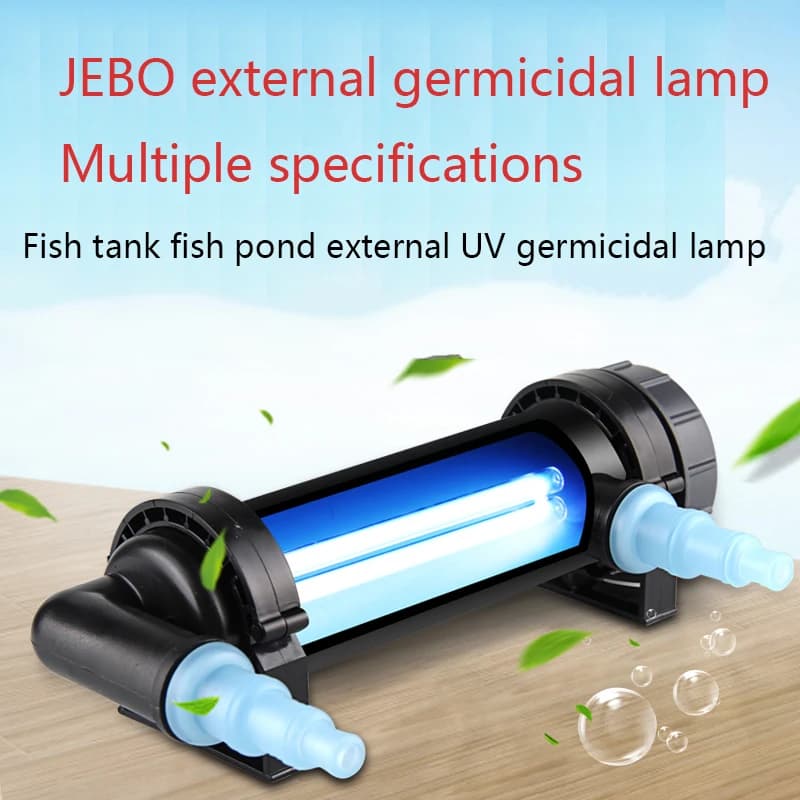 JEBO 220 ~ 240V 5W ~ 36W UV stérilisateur lampe lumière nettoyeur d'eau pour Aquarium étang Aquarium filtre ultraviolet clarificateur