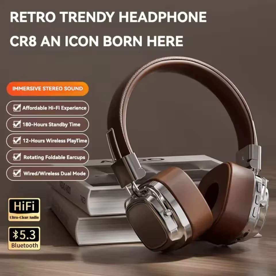 2025 nouveau 5.3 pliable sans fil Bluetooth casques casque Gamer choix rétro sur l'oreille casque DJ stéréo sons Bluetooth