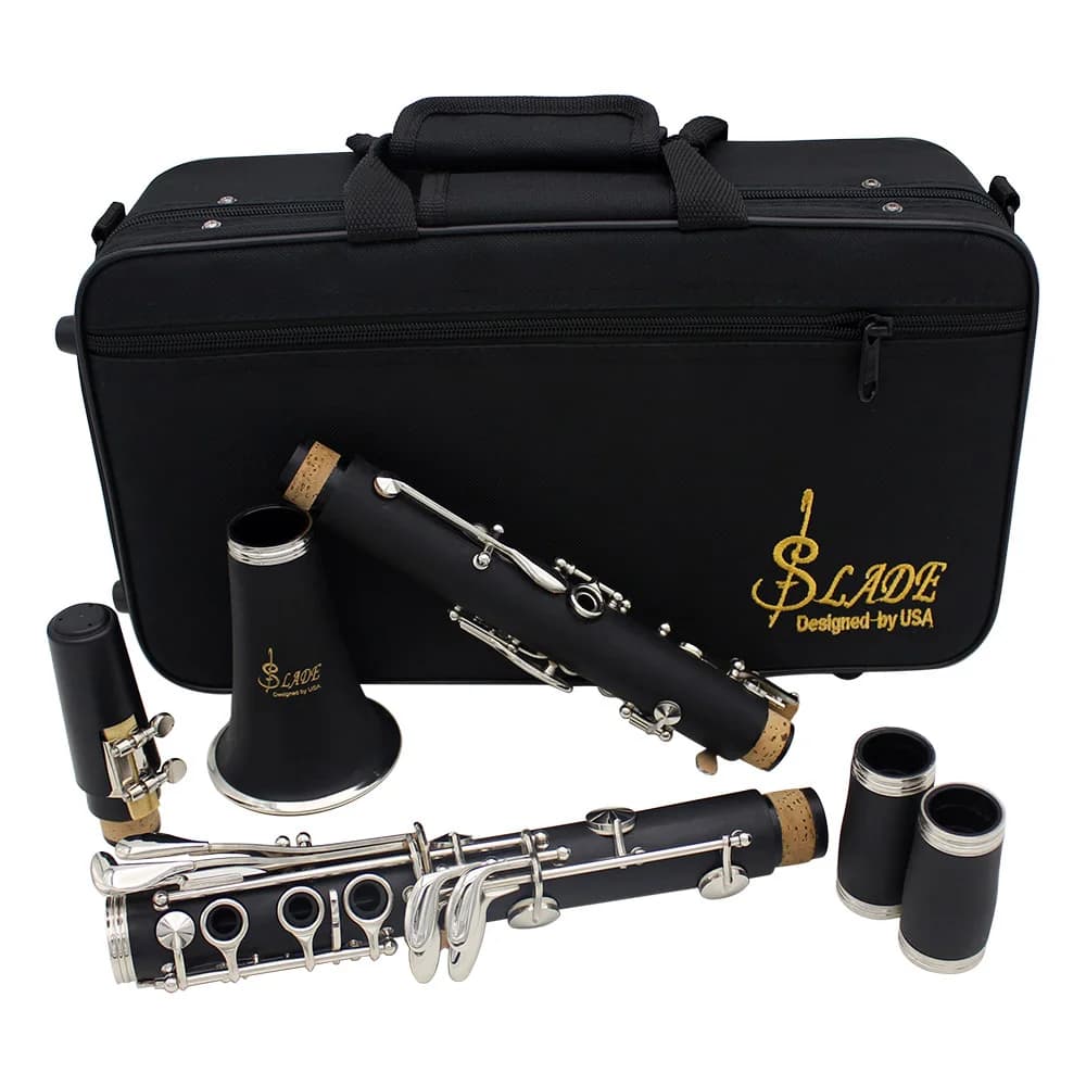 SLADE – clarinette Bb 17 touches en bois, en bakélite, Instrument professionnel en bois, Tenor avec boîte, pièces d'instruments de musique