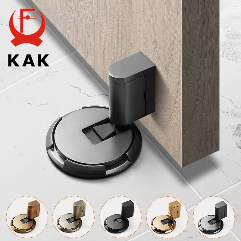 KAK – butoir de porte magnétique robuste, mécanique, réglable, autocollant sans poinçon, quincaillerie de porte de meubles
