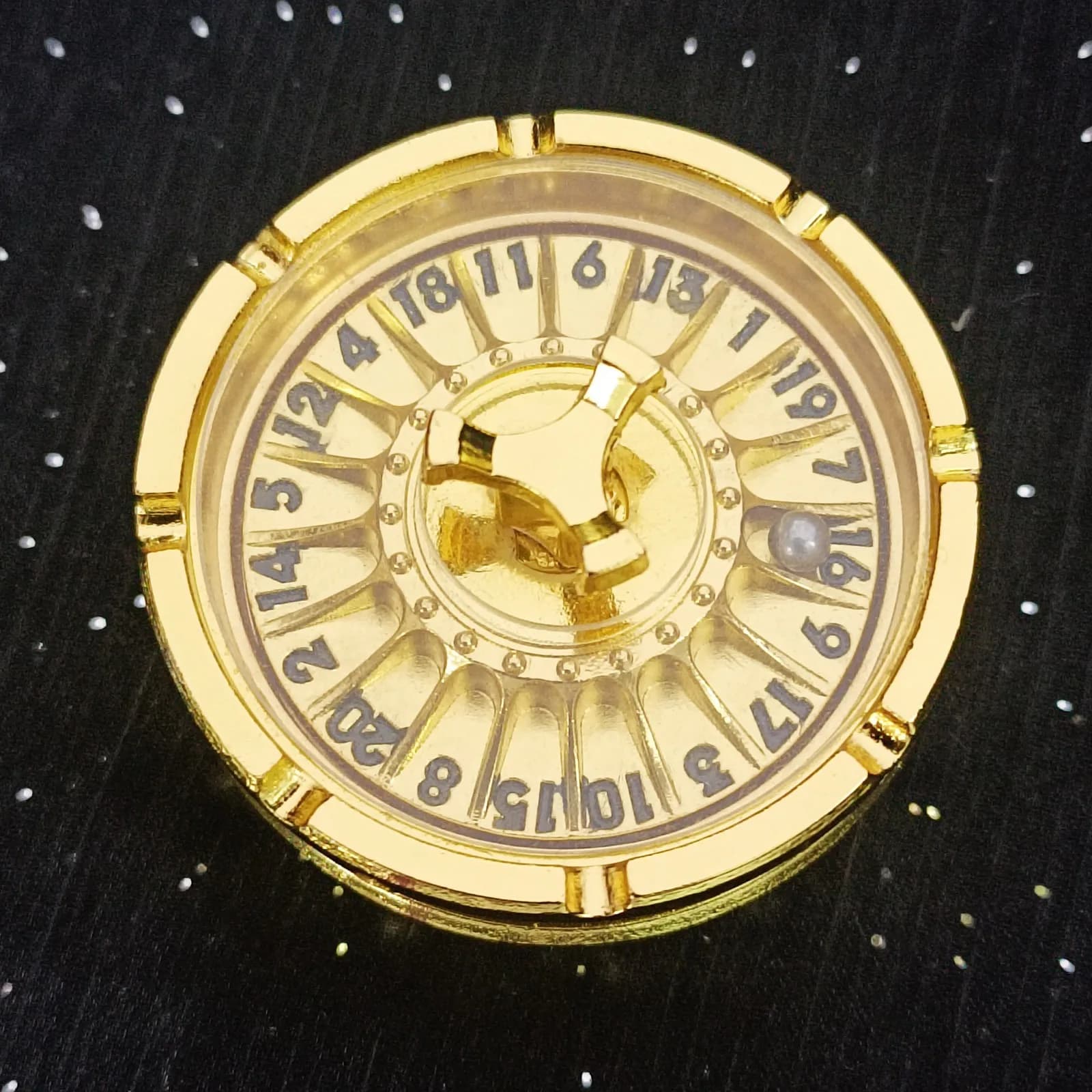 D&D Dés de Roulette gyroscopique du bout des doigts en métal pour donjons et dragons, dés en métal Spinner, dés de Roulette rotatifs pour jeux de