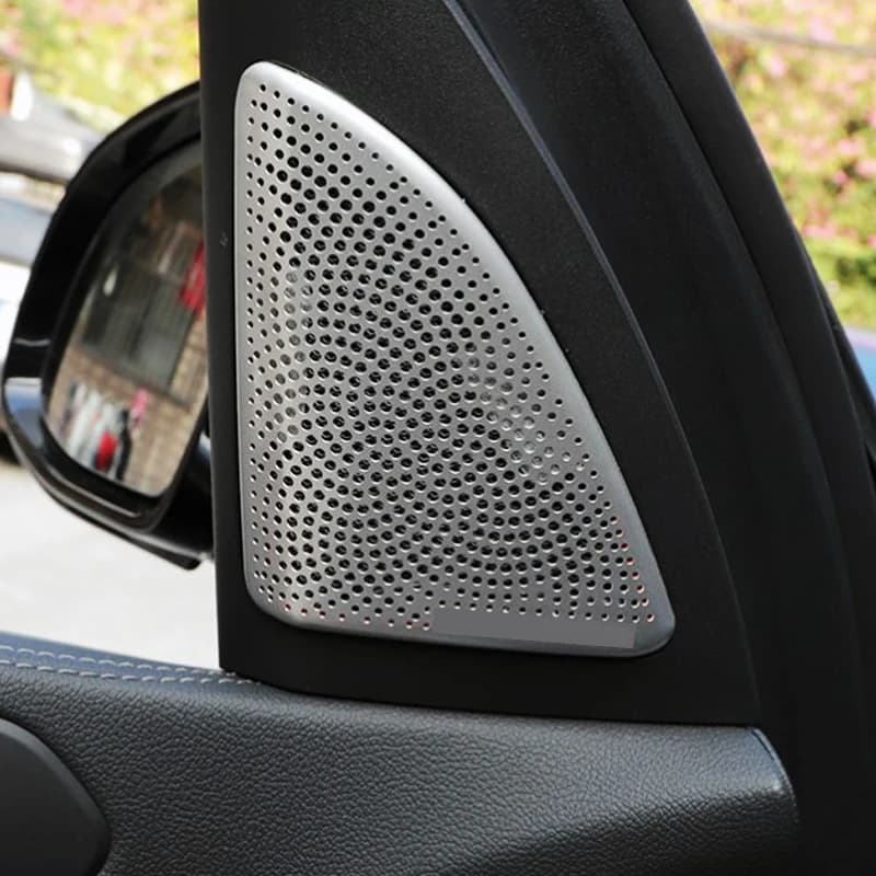 Pour BMW X5 G05 X7 G07 2019-20 accessoires voiture une colonne haut-parleur décoration porte klaxon couverture haut-parleur Net Protection style