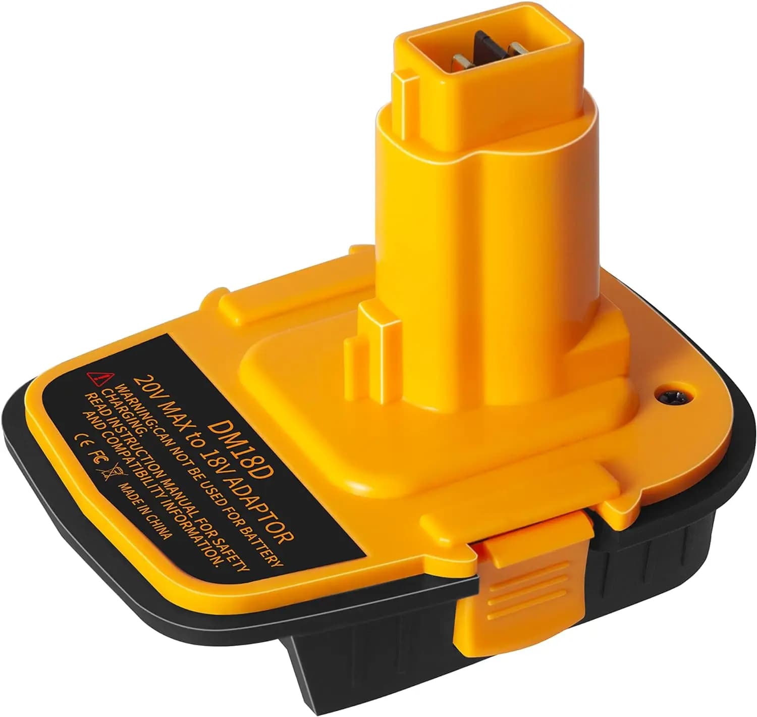 Adaptateur de batterie avec conversion USB pour DeWalt 20V pour batterie au Lithium Milwaukee 18V pour outils électriques DeWalt NiCad & NiMh