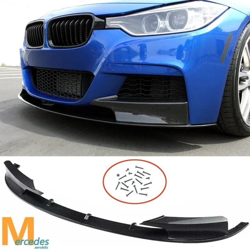 Couvercle de protection de diffuseur de lèvre de pare-chocs avant de voiture, pour BMW série 3 F30 F31 330i 340i 328i M Performance Tuning Refit
