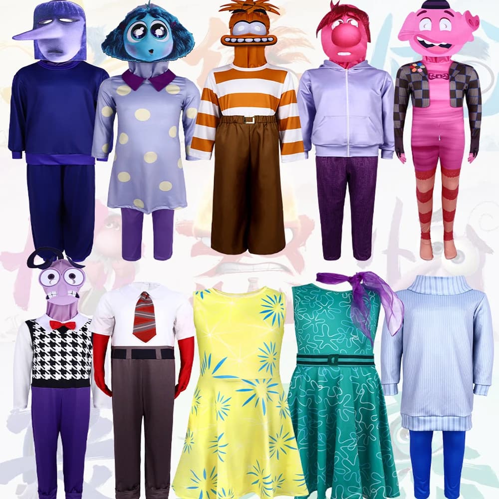 Costume Joy Cospaly du film Anime pour adultes et enfants, tenues de performance sur scène, à l'envers, Anger, Cos, Halloween, NewAnime