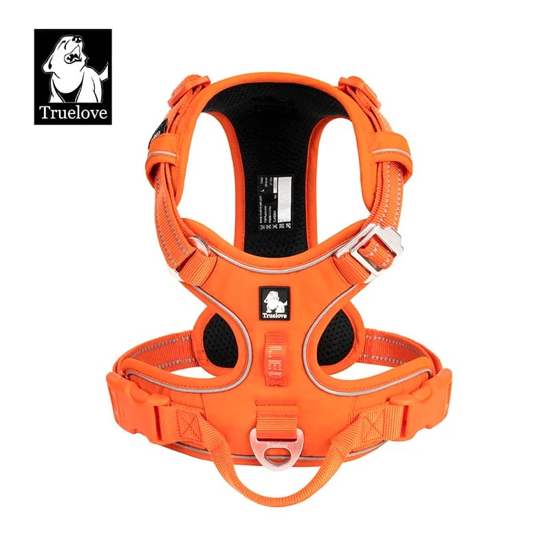 TRUE LOVE harnais pour animaux de compagnie sans traction en Nylon réfléchissant harnais pour chien réglable contrôle confortable Step-in brillant