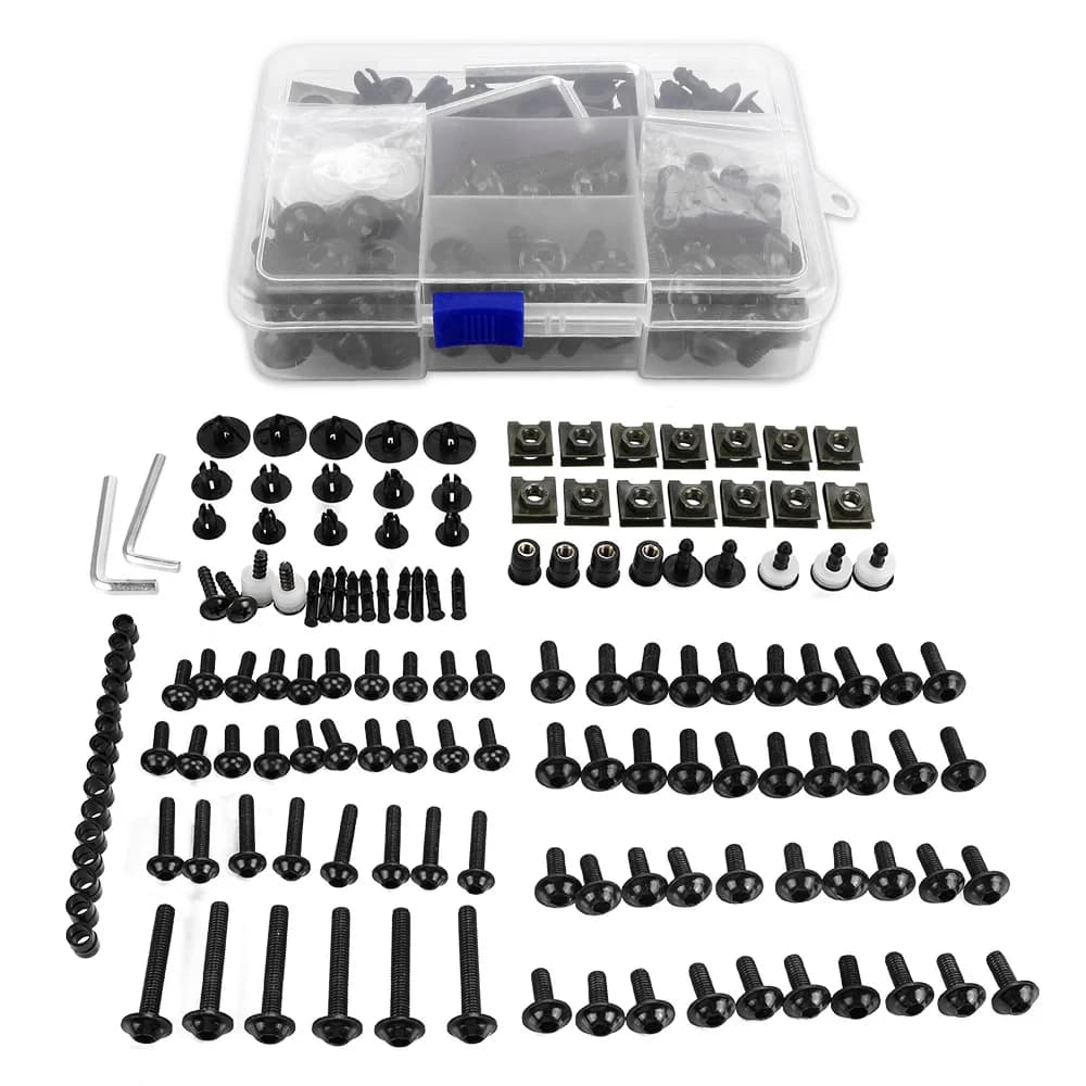 Un jeu complet de boulons de carénage vis pour Kawasaki ZX6R ZX7R ZX9R ZX10R ZX12R ZX14R Versys 650 Ninja 650R 1000 Z750 Z1000 ZZR600
