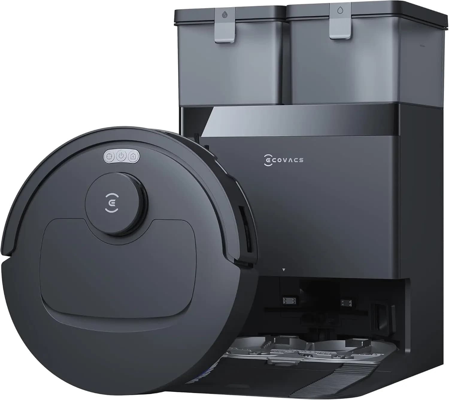 Aspirateur robot ECOVACS DEEBOT T30e Omni, 25 000 Pa, OZMO Turbo 2.0 Wipe, ZeroTangle 3.0 Anti-Tangle, Noir