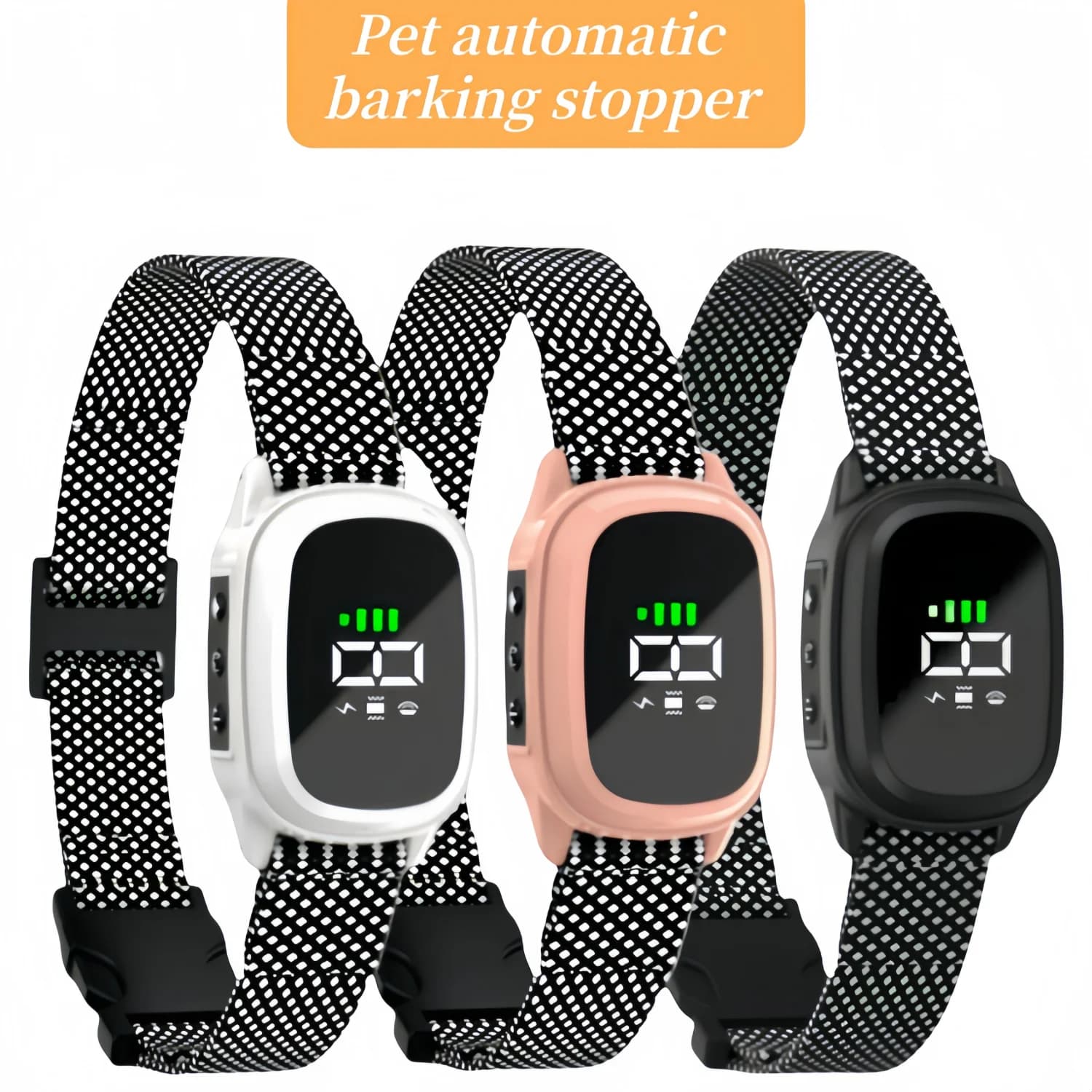 Dispositif Anti-aboiement pour chien, étanche, ultrasonique, arrêt des aboiements, Vibration, collier Anti-aboiement, collier d'entraînement pour