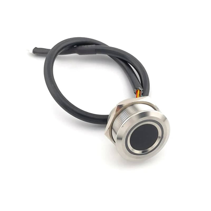 R503Pro UART/USB RGB LED contrôle 1500 capacité capteur de Module d'empreintes digitales rond pour le contrôle d'accès Arduino Android SDK gratuit