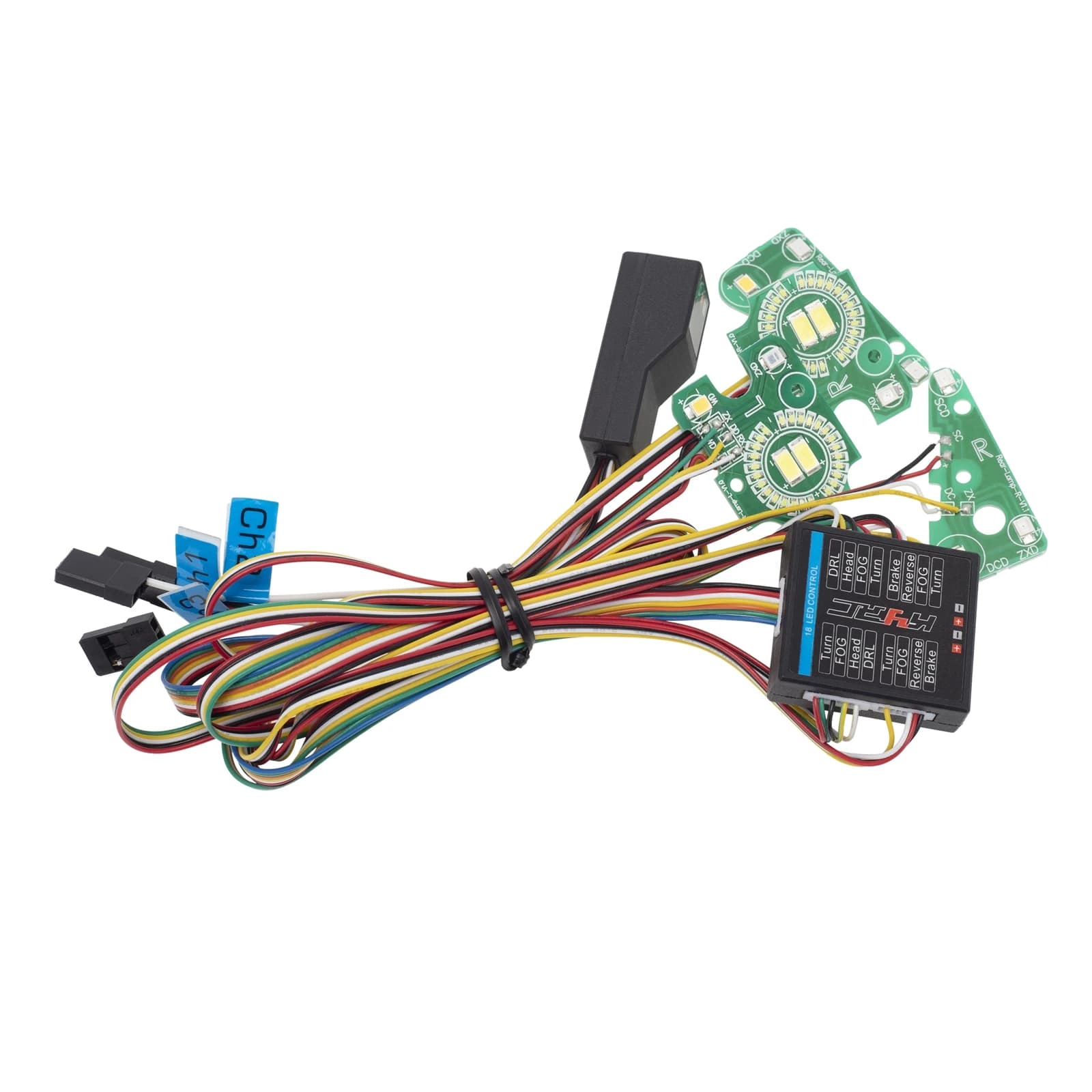 Système d'éclairage LED Groupe de feux avant et arrière pour Traxxas TRtage Defender TRX-4 1/10 RC inoler Car Clignotants Feux stop