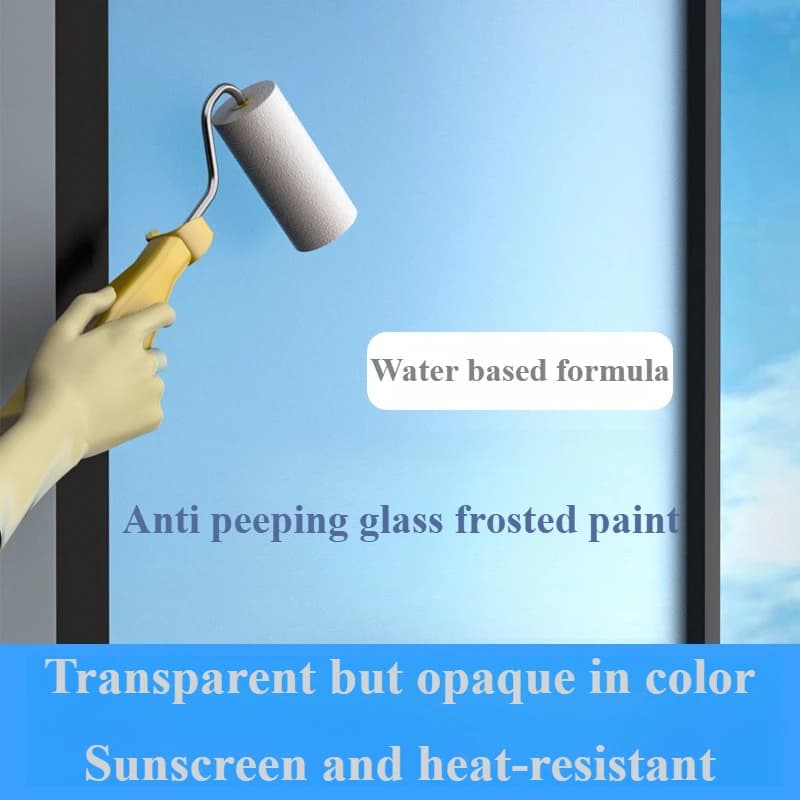Peinture pour verre mat, peinture pour verre Opaque, salle de bains, fenêtre en verre, sablage, revêtement spécial à base d'eau, Transparent,