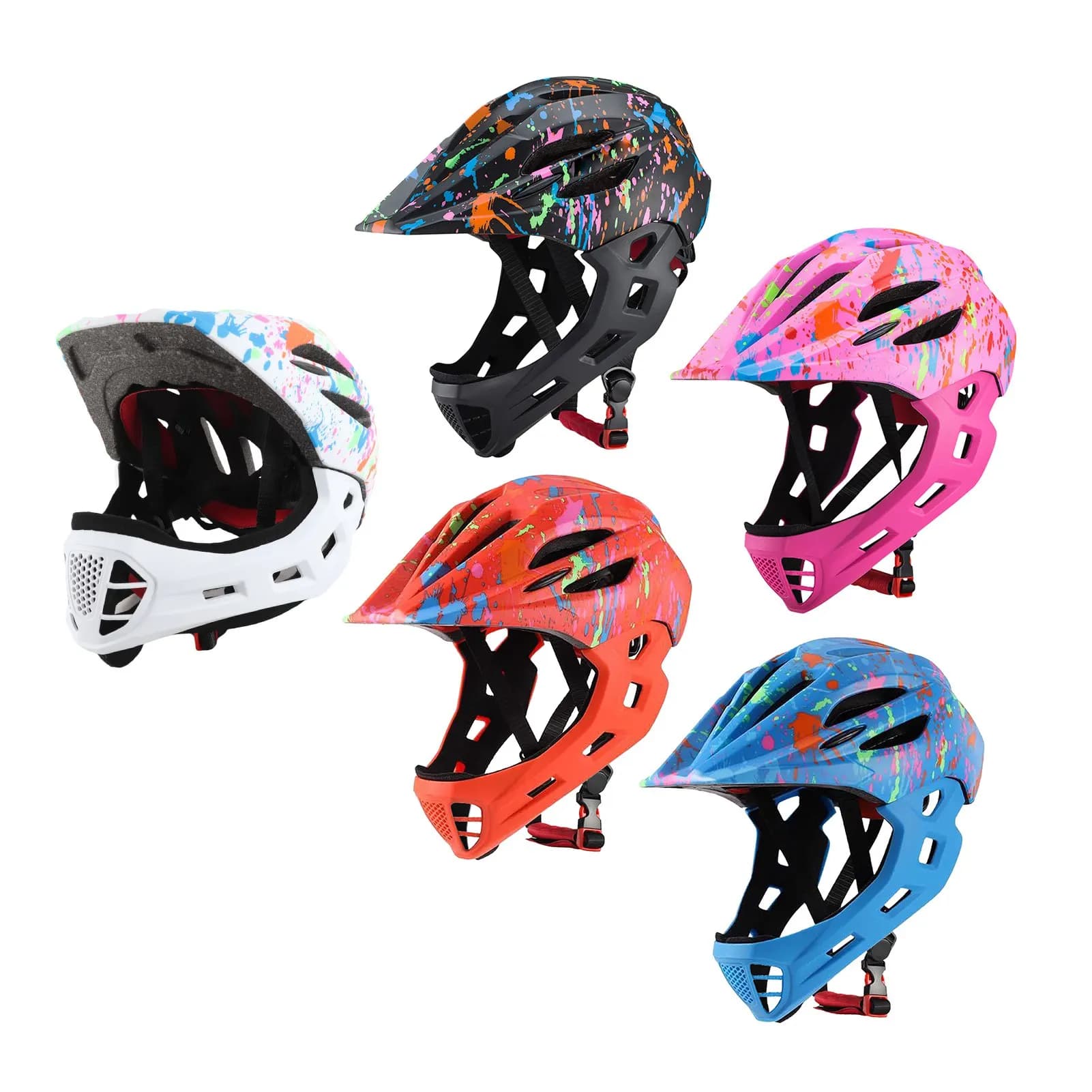 Casques de vélo pour enfants Casques de vélo intégraux de sécurité réglables, respirants, légers et durables, faciles à utiliser avec une