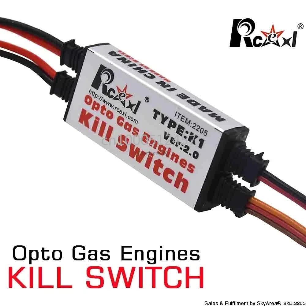 Rcexl Opto Gas Engine Kill Switch Arrêt Version 2.0 pour avion à essence RC