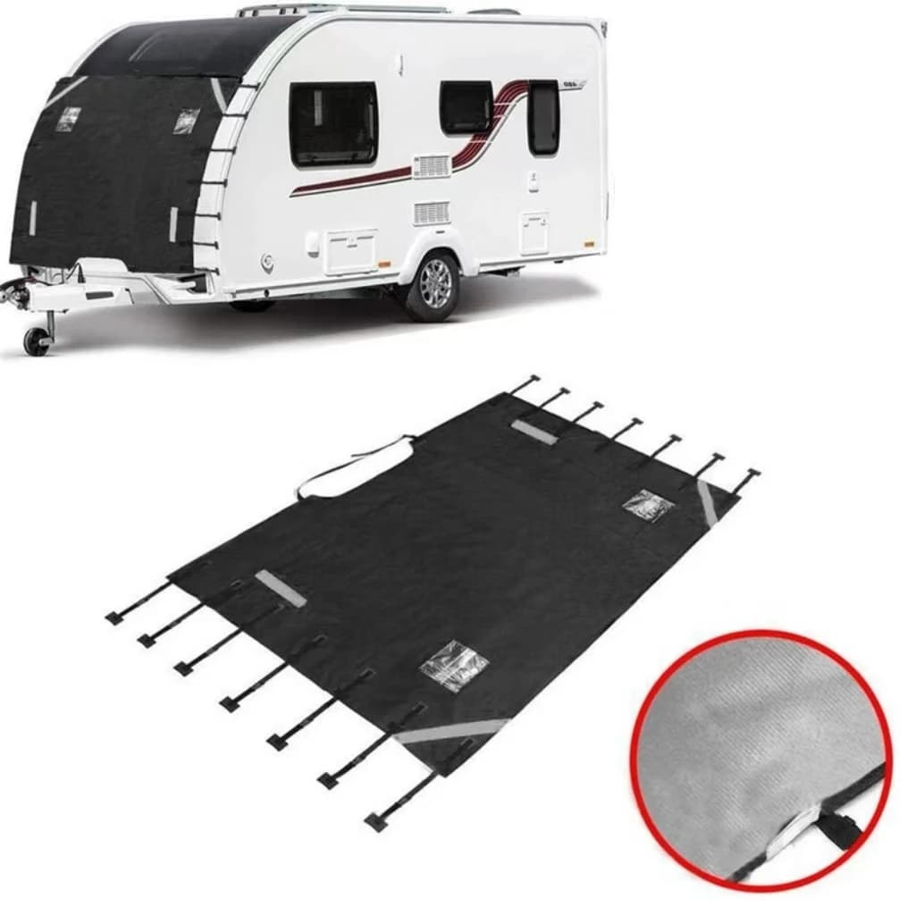 Couverture de Remorquage Avant Universelle, Étanche, Anti-Poussière, avec Bande de Moulage, pour Remorque de Camping-Car