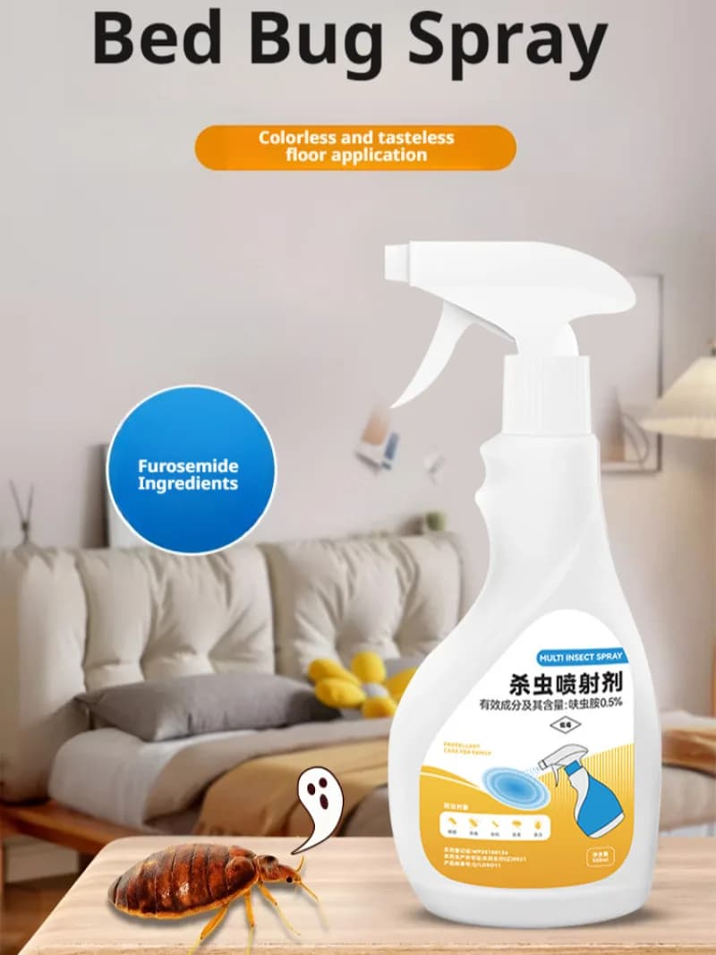 Bouteille plate spray insecticide dinotefuran Bug tueur de médicaments spray d'éradication haute efficacité insecticide Ecticide Spray rapide