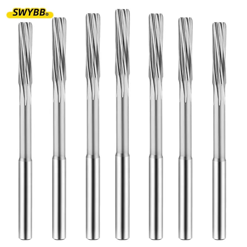 Alésoir en spirale en acier rapide, 3mm 4mm 6mm 8mm TiN 10mm, revêtement en titane pour la précision du métal H7Reamer contenant du Cobalt