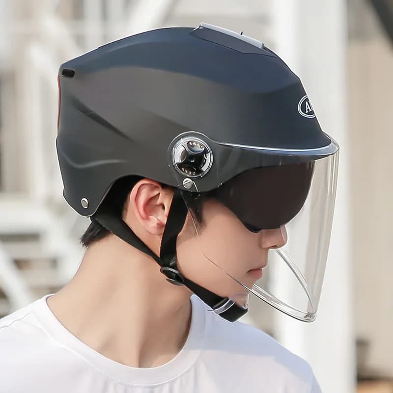 V casque de Scooter électrique été V Chopper casques de Moto cascade de sécurité Soman Articles urbains femme hommes équipement de Moto