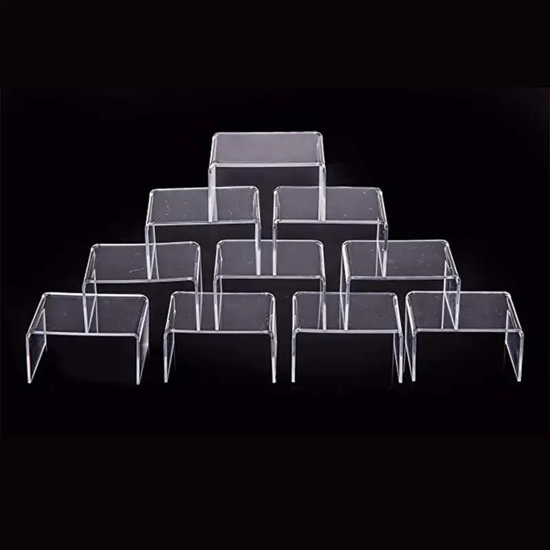 Présentoirs empilables, 10 pièces, bacs de rangement, conteneur transparent, présentoirs en acrylique transparent, organisateur de parfum de