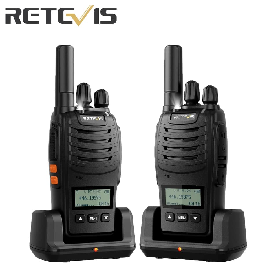 Retevis H777D (version améliorée du H777) Radio portable PMR446/FRS sans licence, écran LCD, longue portée, type-C, pour le camping