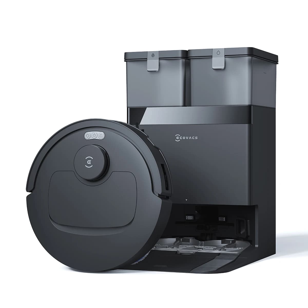 Aspirateur robot ECOVACS DEEBOT T30e Omni avec serpillière, 25 000 Pa, OZMO Turbo 2.0, ZeroTangle 3.0, station d'auto-vidage anti-enchevêtrement