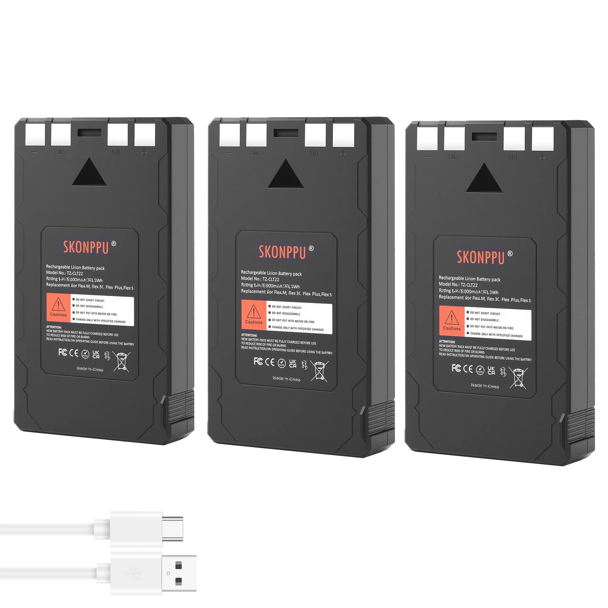 Batterie au lithium 7000 mAh pour SPYPOINT LIT-22 compatible avec les caméras de chasse Flex-M, Flex-S, Flex G-36, Flex-Plus