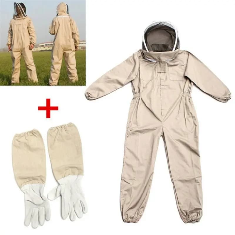 1 ensemble professionnel ventilé pour apiculture, combinaison de maintien des abeilles avec gants