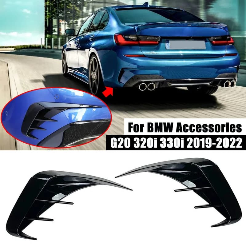 Becquet séparateur de pare-chocs arrière, pièces extérieures Canard pour accessoires Bmw série 3 G20 G28 318i 320i 330i 2019 – 2022, style de