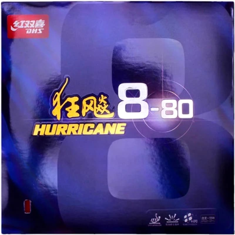 DHS Original Hurricane8-80 Hurricane 8-80 Pips-In H8-80 Tennis De Table en caoutchouc Ping-Pong Tenis De Mesa Hurricane-8-80
