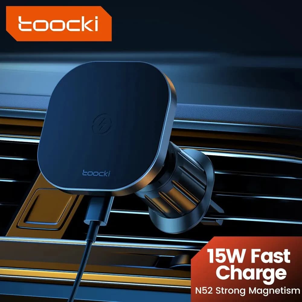 Toocki chargeur magnétique sans fil pour voiture support de téléphone de voiture sortie d'air 15W chargeur de charge rapide dans la voiture pour