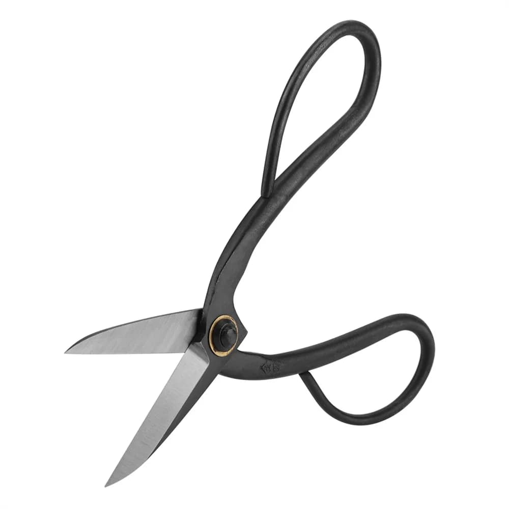 Ciseaux à bonsaï professionnels en acier, poignée noire en forme de papillon, cisailles de taille à lames aiguisées, coupe-herbe de jardin, pour