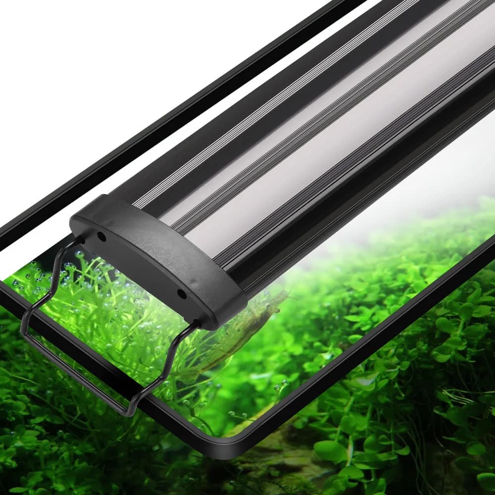 Lumière LED d'aquarium Super mince Aquarium plante aquatique élèvent l'éclairage étanche lampe à pince lumineuse RGB LED 31-120 cm pour Aquarium