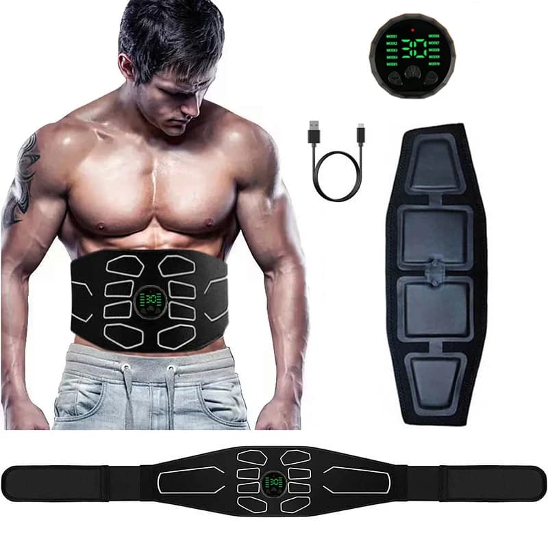 Ceinture de tonification abdominale EMS, Stimulation musculaire électrique, Toner musculaire, masseur de Fitness Portable, entraîneur de taille,