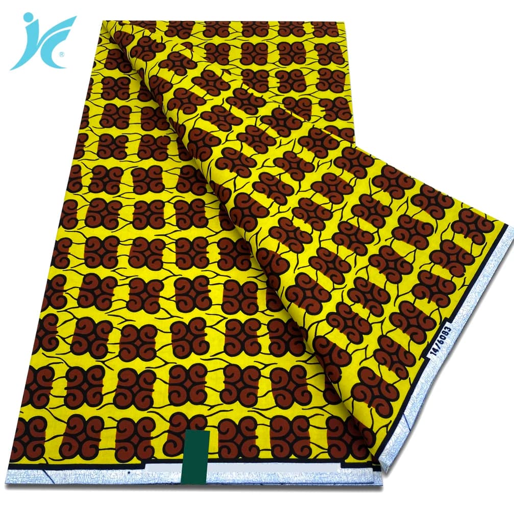 Nouveau Tissu Africain en Coton Véritable 2026, Tissu Ankara Nigérian 100% Coton, Imprimés en Blocs, Batik Hollandais de Haute Qualité pour