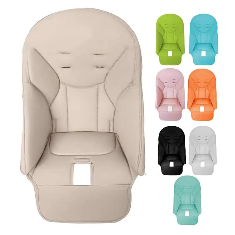 Housse de rembourrage confortable en cuir PU pour enfants, coussin de chaise haute pour siège d'alimentation, siège rembourré, housse de chaise de