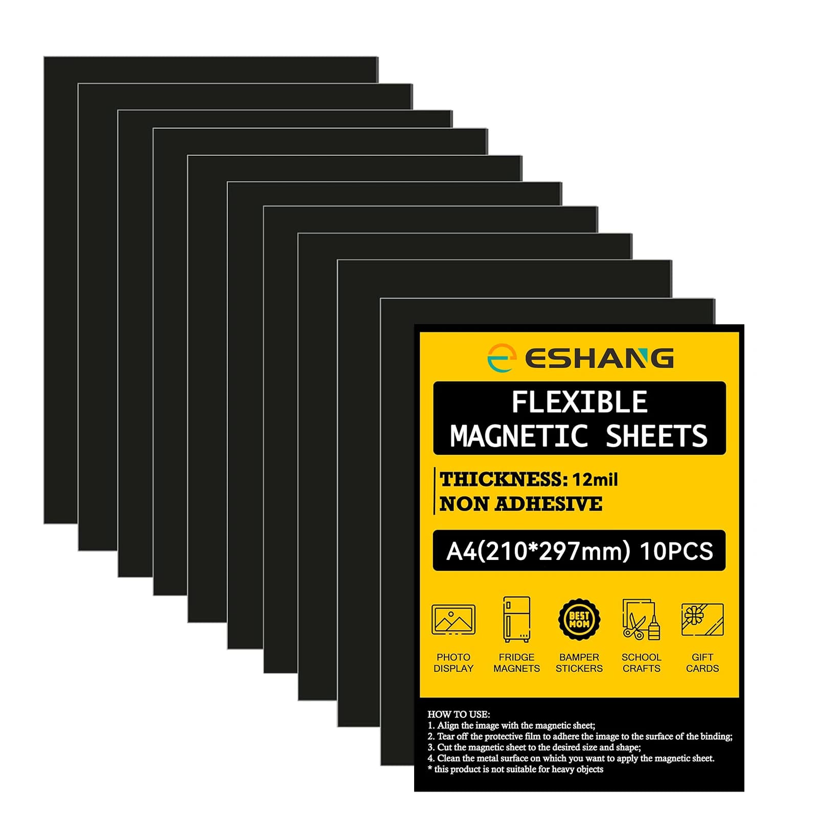 Feuilles magnétiques flexibles A4/5R, 10/20 pièces, feuilles magnétiques en caoutchouc antiadhésives pour le stockage de matrices de découpe