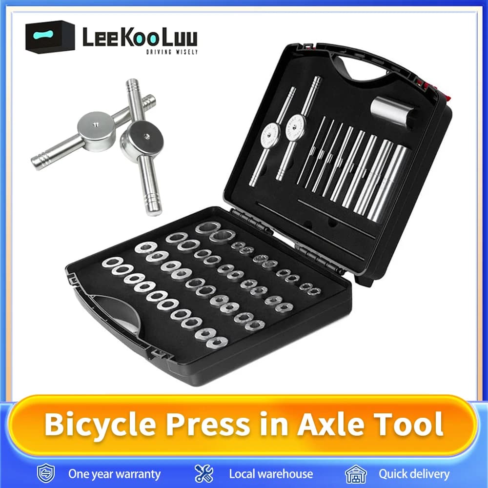 Kit d'outils d'installation et de retrait de roulement de moyeu de vélo, ensemble d'outils de support inférieur pressé, outil d'assemblage de
